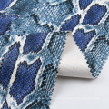 60%pu 40%poly textiles snake skin bag pu leather snake skin imitation fur fabric
